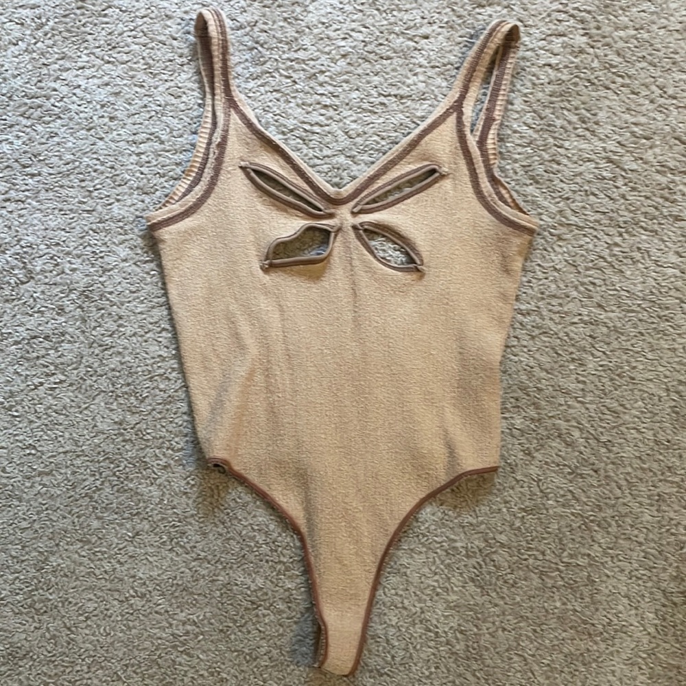 Urban outfitters cutout thong body suit size S